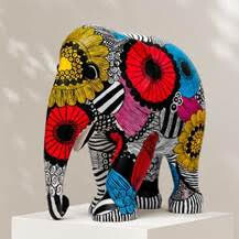 Indigo Wrap elephant at voco Orchard Singapore Elephant Parade
