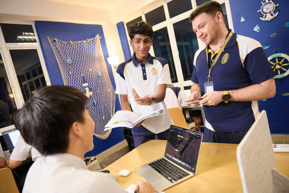 Boys Senior Boarding House prep room at Epsom College Malaysia