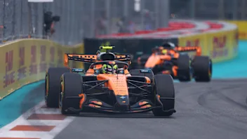 Lando Norris and Oscar Piastri after the 2026 Miami Grand Prix