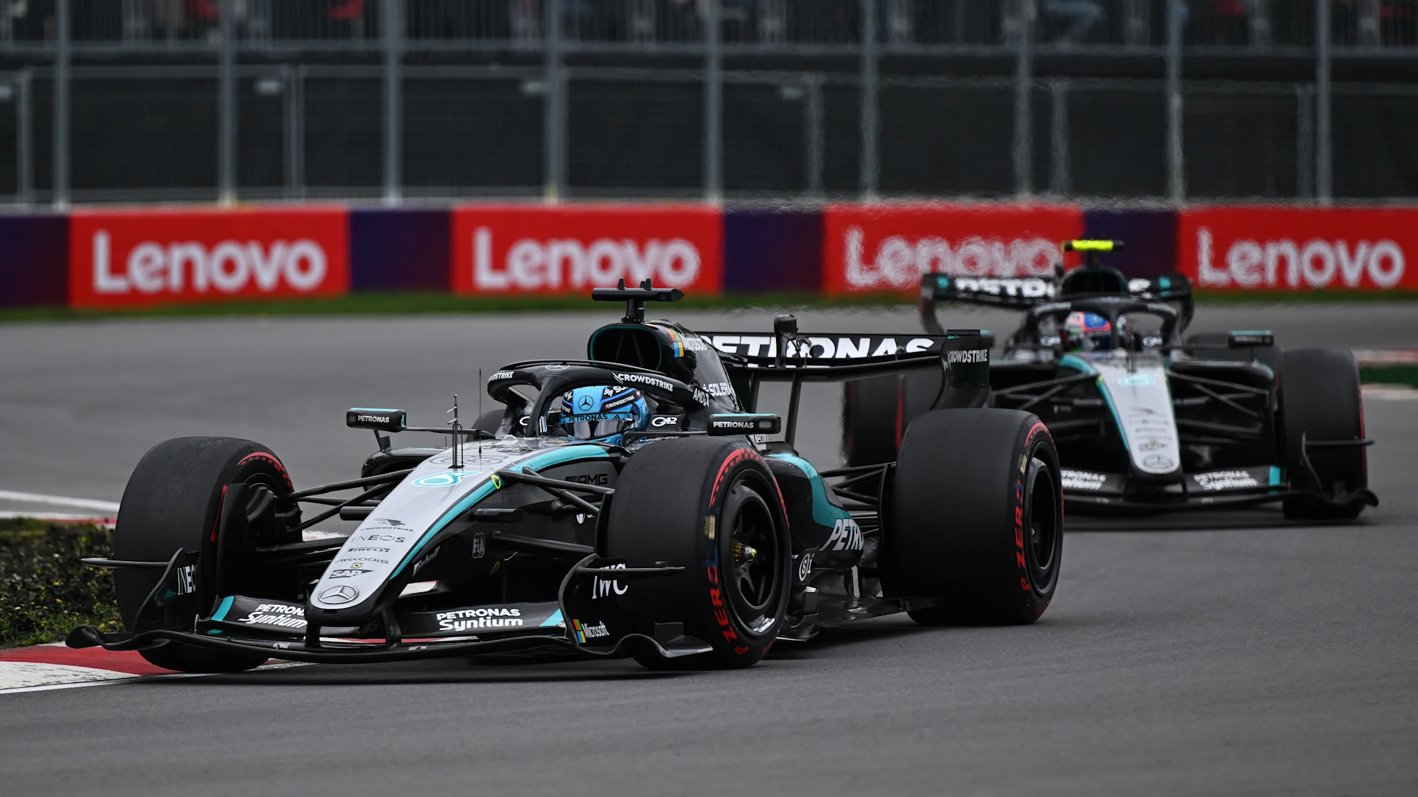 F1 Canadian Grand Prix 2026 Russell and Antonelli Mercedes battle Montreal