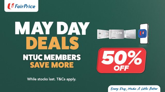 FairPrice May Day deal NTUC member banner