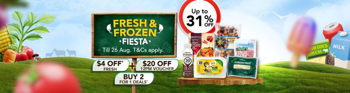 FairPrice storewide promotion banner for shoppers in Singapore