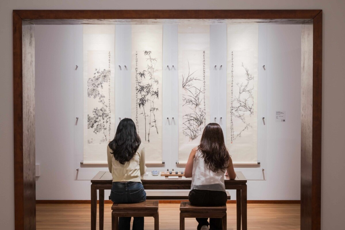 Scholar-artist room in the Fan Chang Tien exhibition at National Gallery Singapore