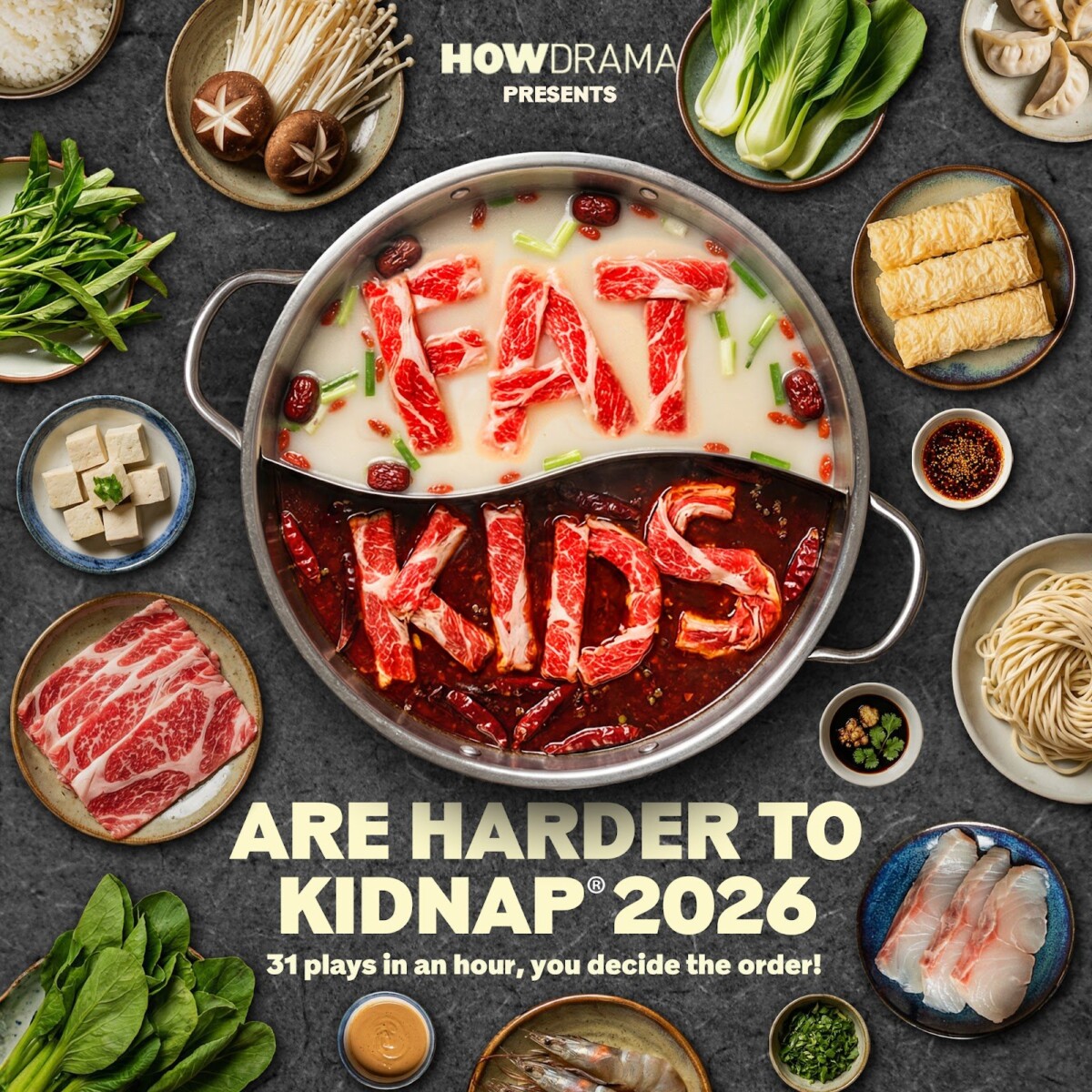 Fat Kids Are Harder To Kidnap 2026 cast key visual