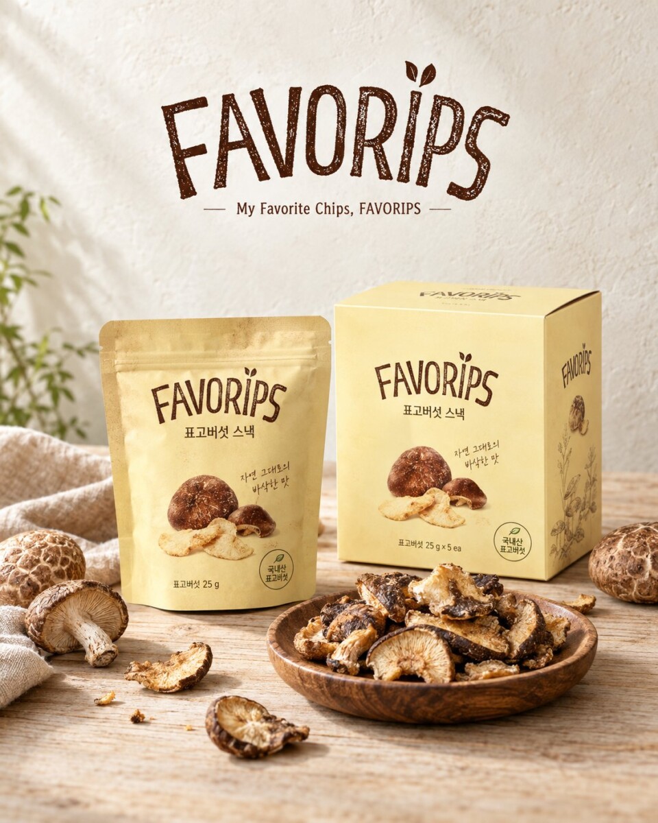 FAVOURIPS shiitake mushroom chips at the Korean pop-up