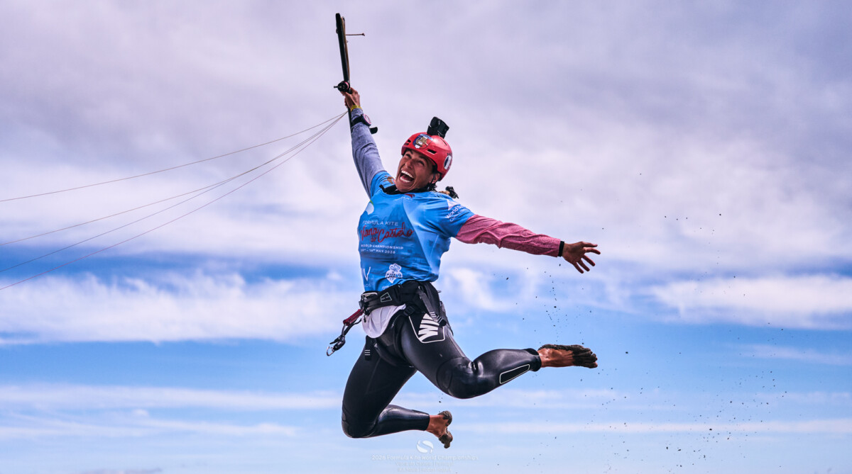 Racing action at the Formula Kite World Championships 2026 in Viana do Castelo