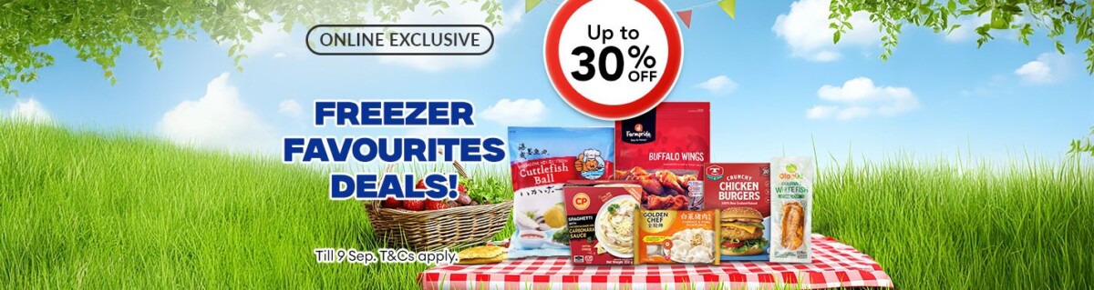 FairPrice Freezer Favourites deals banner till 9 September