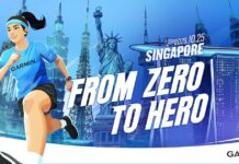 Garmin Run Singapore goes ahead on 25 October with 21km cut to 10km over haze Garmin Run Marathon Series Singapore key visual for 25 October 2026
