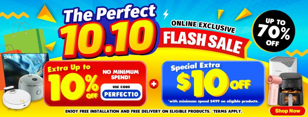 Best Denki Perfect 10.10 Flash Sale banner