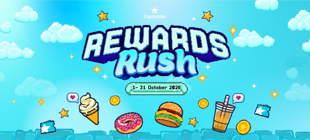 CapitaStar Rewards Rush key visual for the app 15th birthday campaign, 1 to 31 October 2026