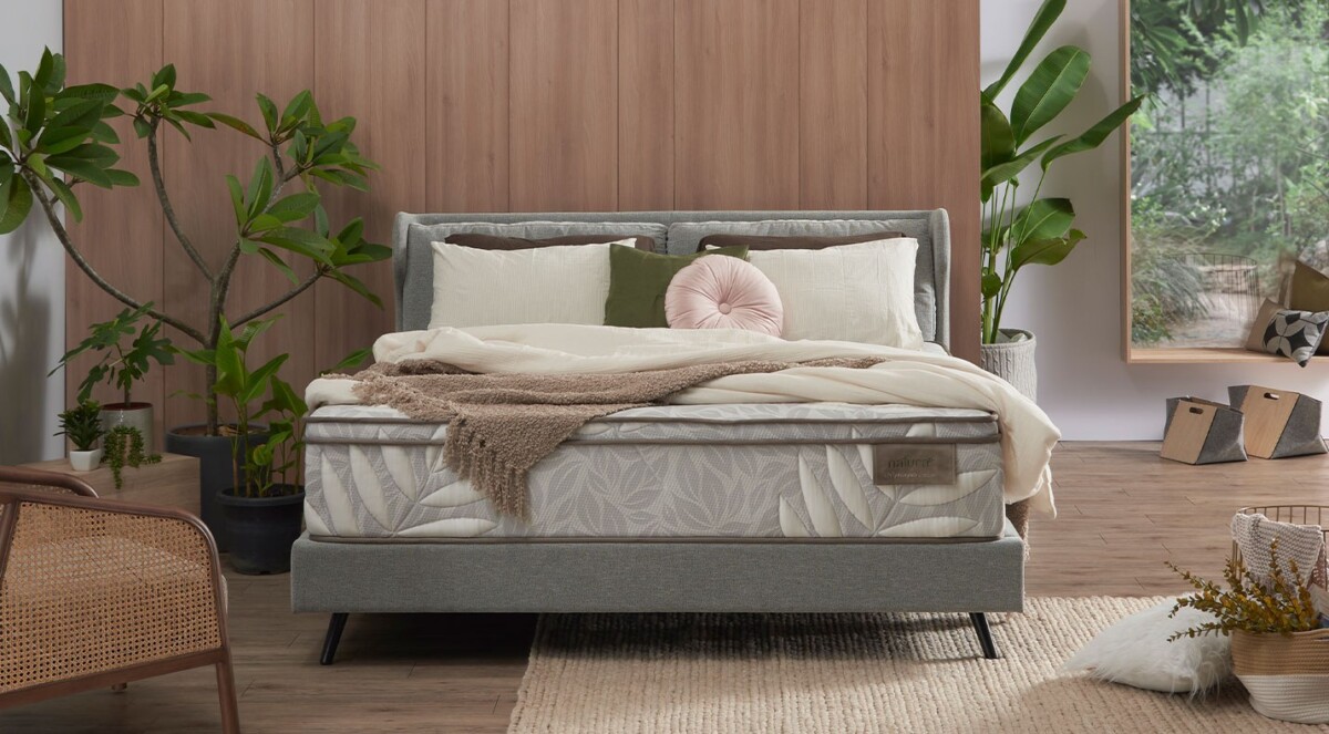 Cellini mattress and bed frame in a bedroom setting