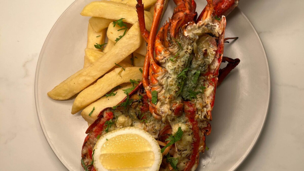 Grilled cheese lobster with fries at Sentosa GrillFest 2026