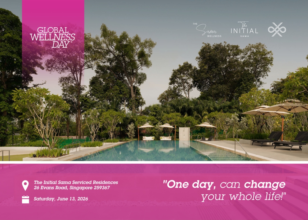 Global Wellness Day 2026 at The Initial Sama Singapore landscape artwork