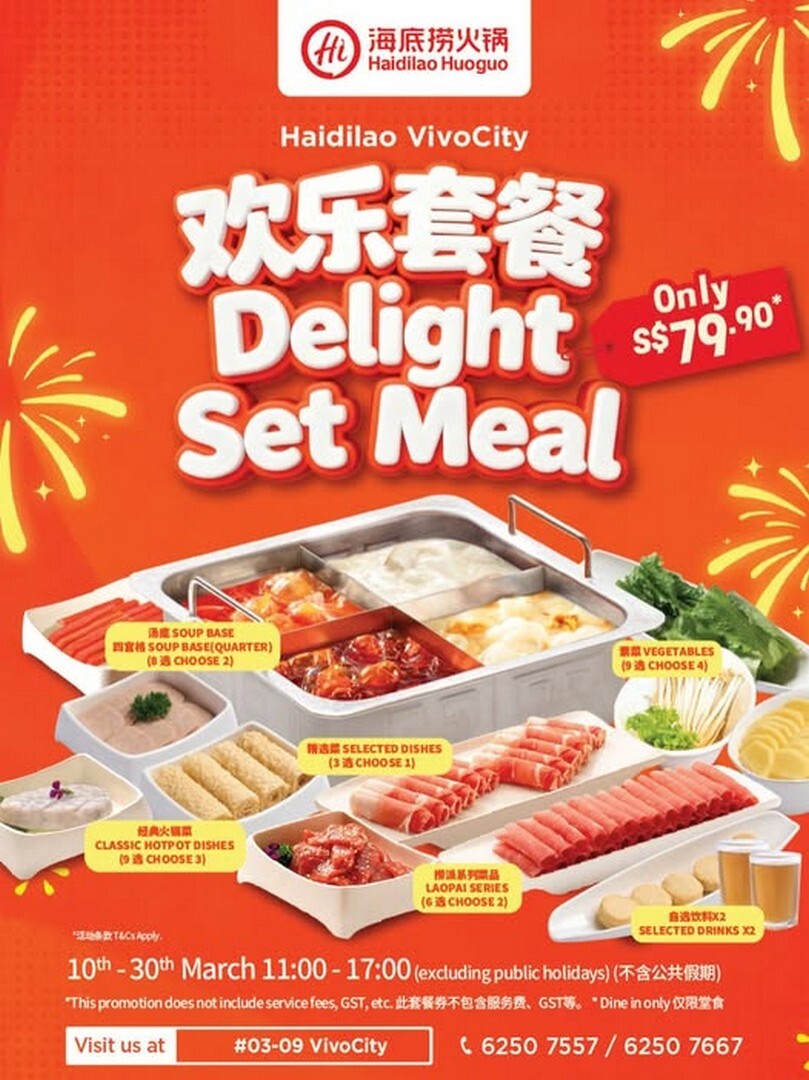 Haidilao VivoCity Weekday Delight Set Meal