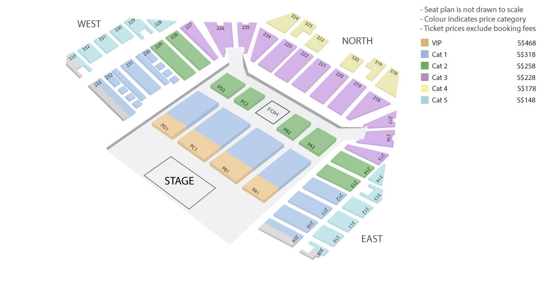 Hans Zimmer Live Singapore seating map