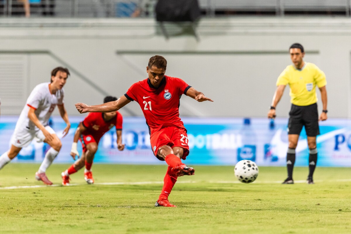 Hariss Harun Singapore record 148th cap Lions most-capped player