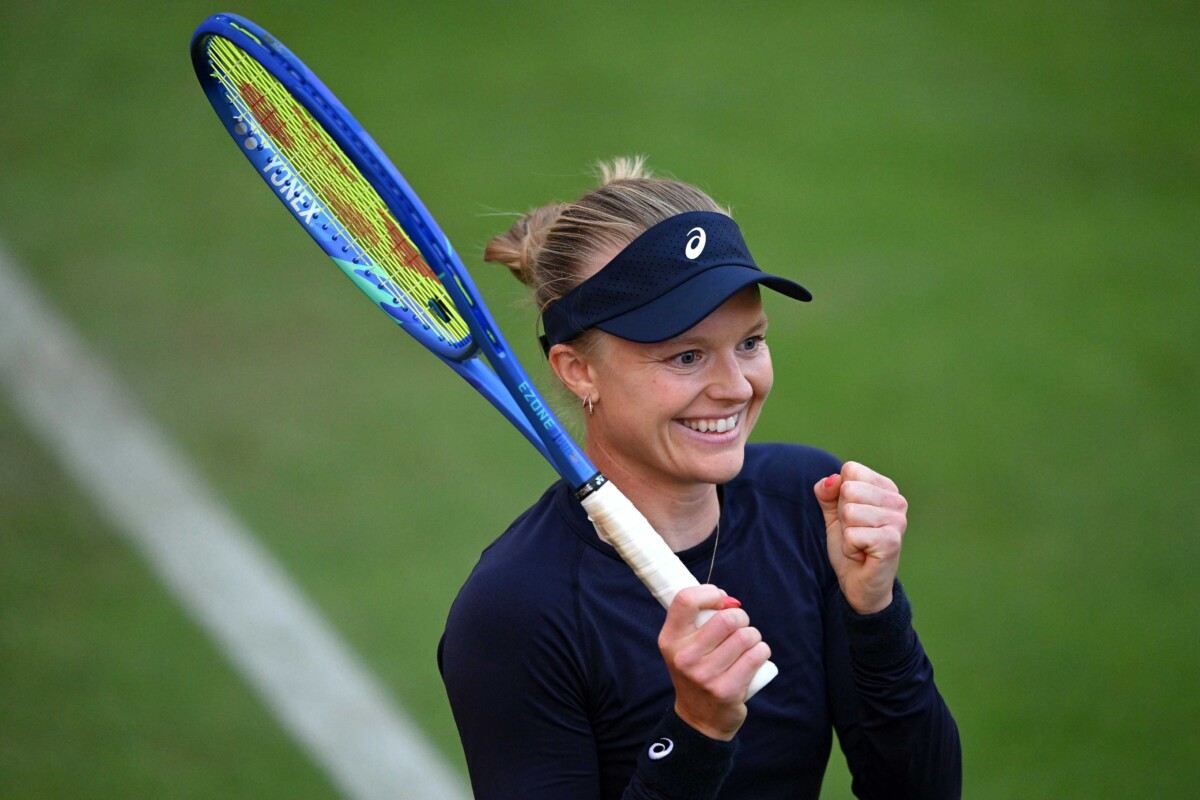 Harriet Dart in action at the 2026 HSBC Championships, one of Britain's leading hopes heading into the Wimbledon fortnight