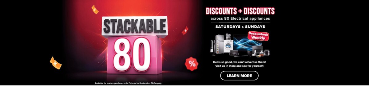 Harvey Norman stackable savings offer in Singapore