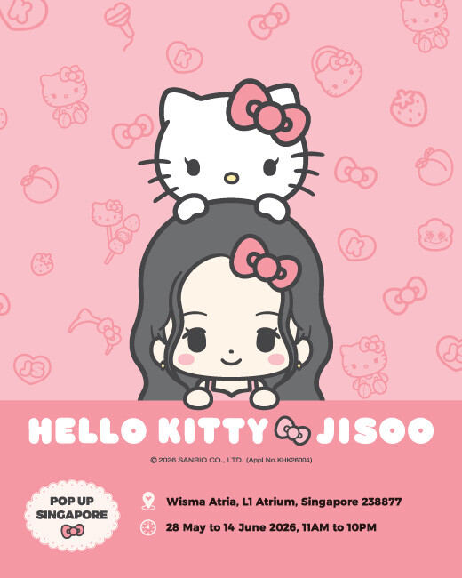 Hello Kitty x JISOO pop-up secondary visual