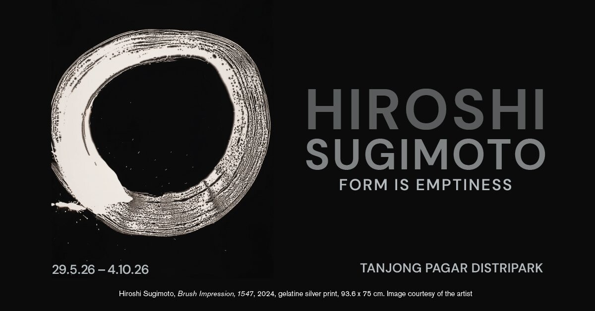 Key visual for Hiroshi Sugimoto Form Is Emptiness exhibition at SAM, 29 May to 11 October 2026