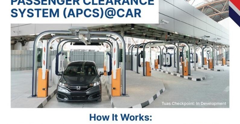 Tuas Checkpoint car immigration lanes