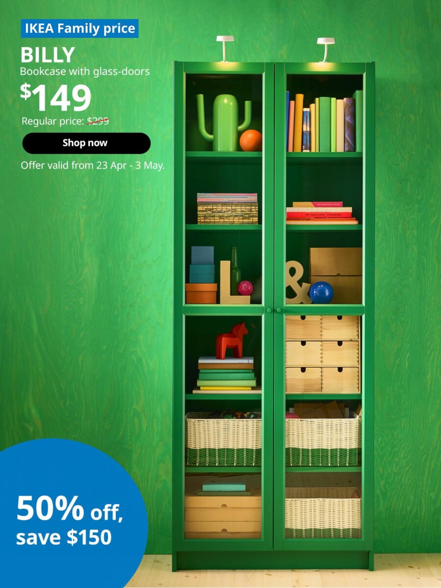 IKEA High Five Singapore deals BILLY bookcase