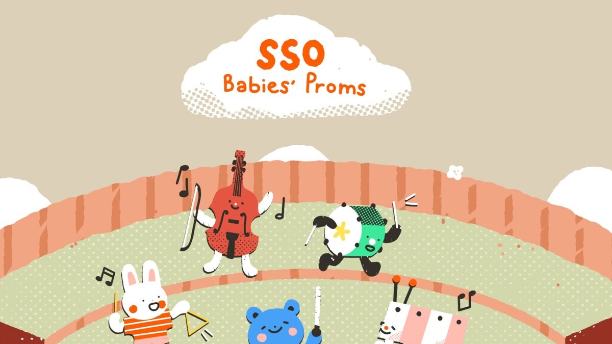 SSO Babies Proms 2026 key art for Victoria Concert Hall family concerts