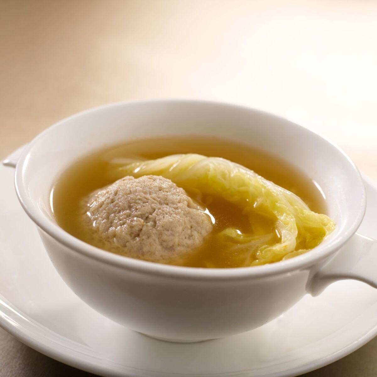 Yangzhou-style pork meat ball soup with cabbage at Imperial Treasure Moutai House