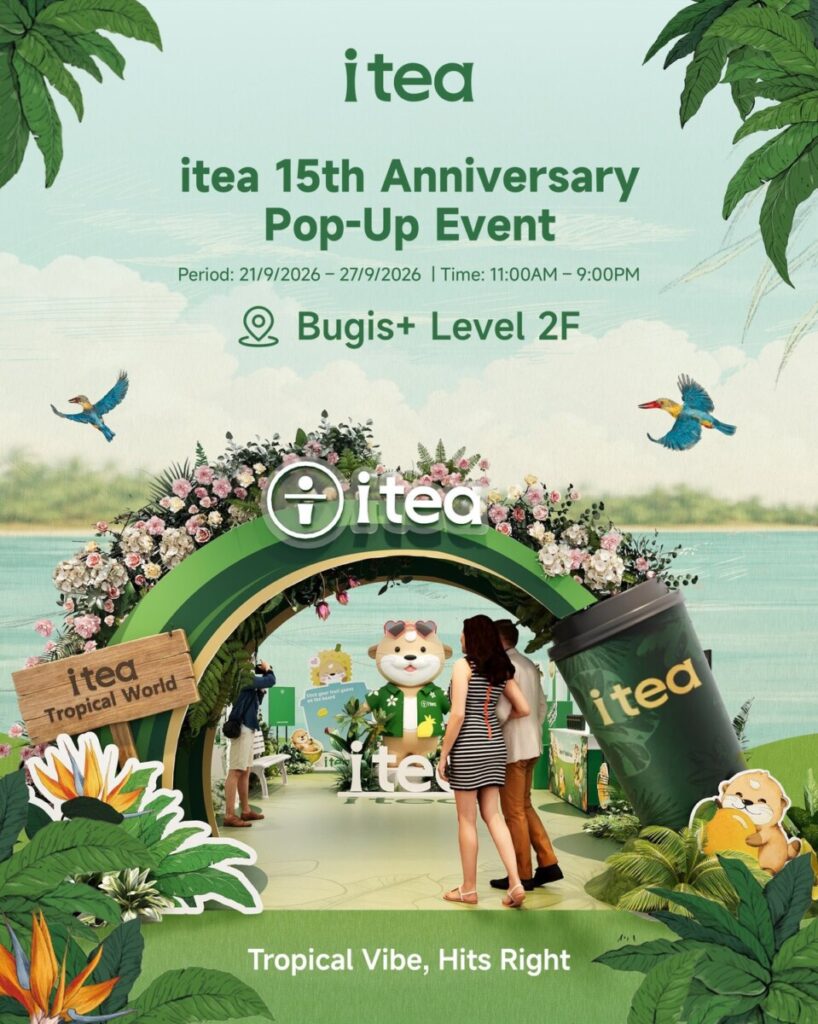 itea Tropical World 15th Anniversary Pop-Up key art for Bugis+ Level 2, 21 to 27 September 2026