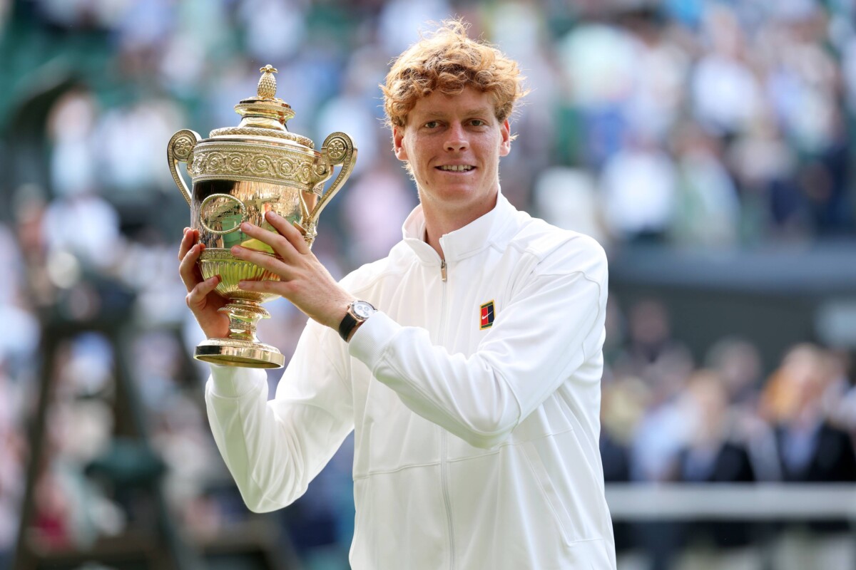 Jannik Sinner, defending men's champion at Wimbledon 2026