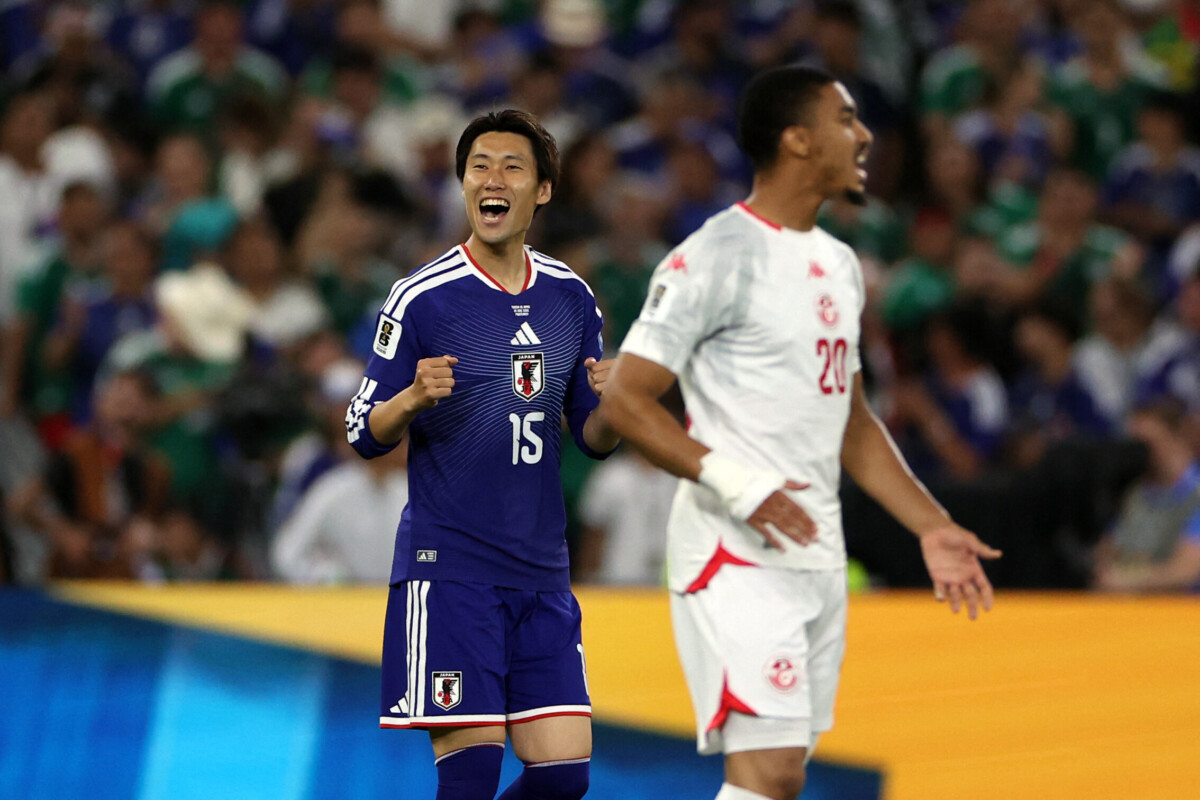 Daichi Kamada scores for Japan against Tunisia World Cup 2026