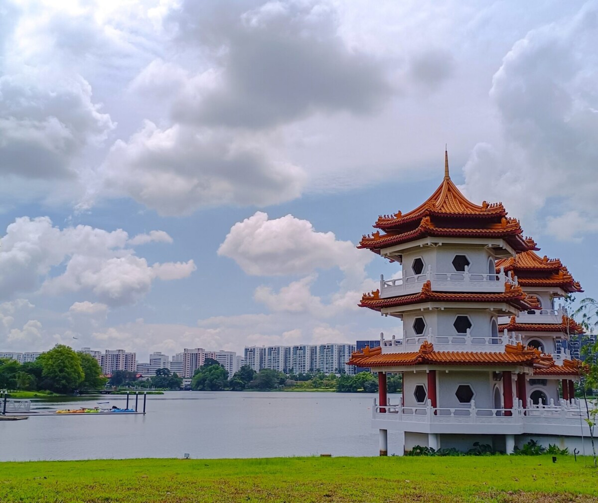Twin Pagodas at Jurong Lake Gardens near Four Points by Sheraton Singapore Jurong