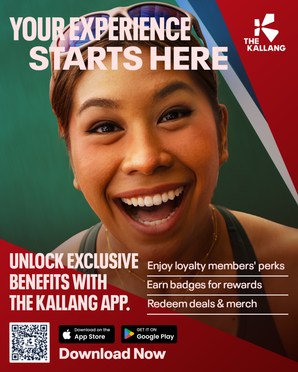 The Kallang App on mobile