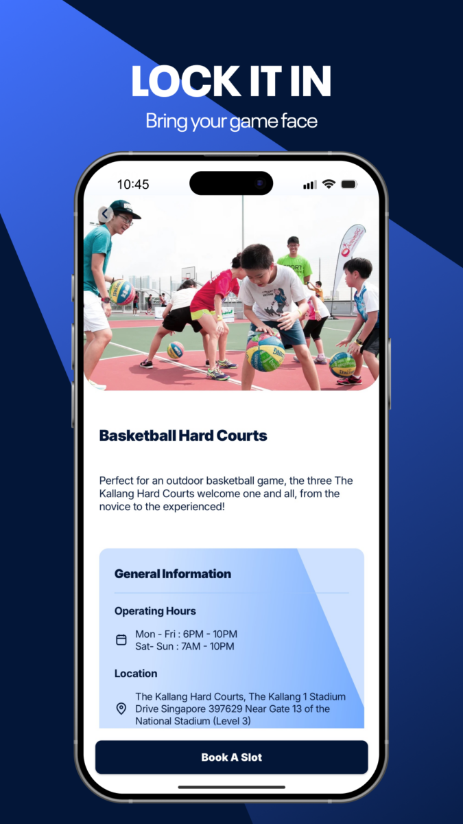 The Kallang App screenshot
