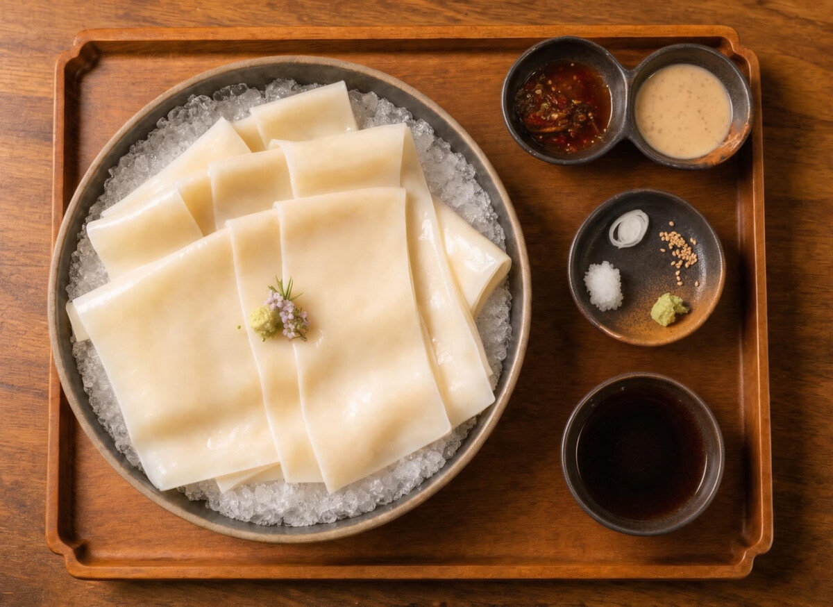 Three Ways Cold Flat Udon at Katsu by Kyu