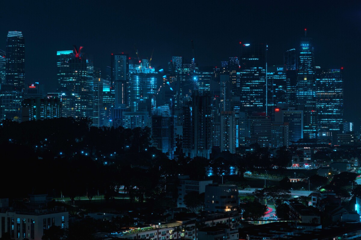 Still from Keith Loutit timelapse The Lion City 2012 to 2026 of the Singapore skyline