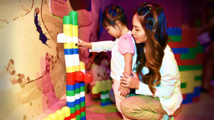 KidsSTOP attraction banner at Science Centre Singapore