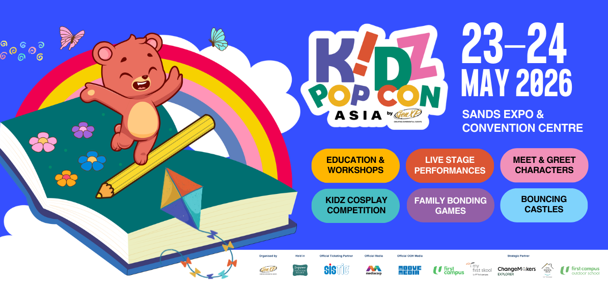 K!DZ Pop Con Asia 2026 line-up featuring Bluey and Baby Shark experiences