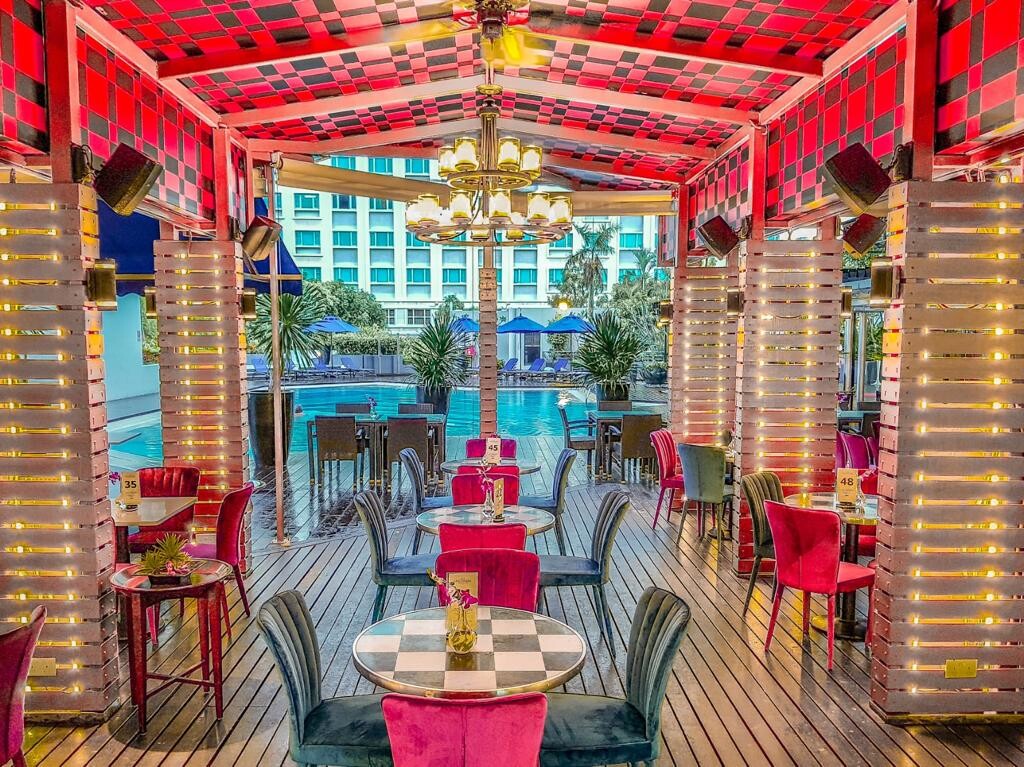 Buffet station dishes at The Landmark Village Hotel Bugis
