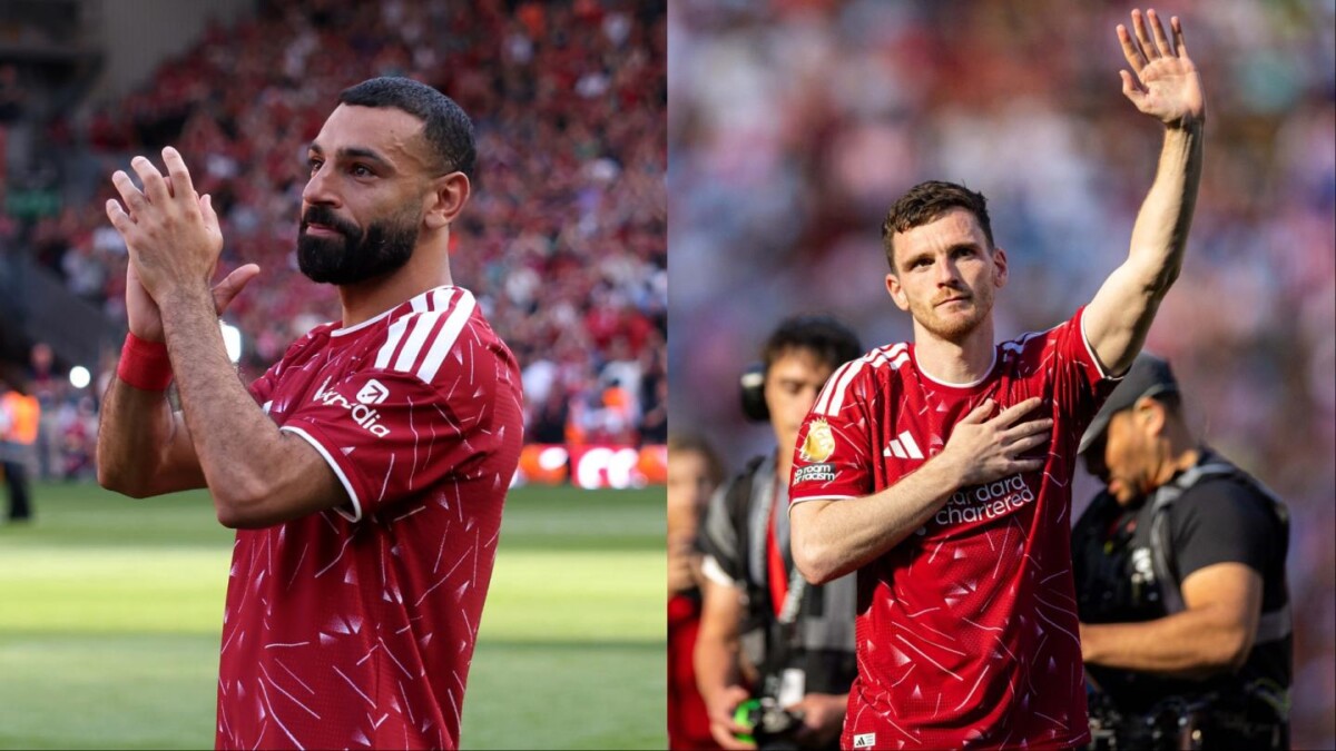 EPL final day 2026 Mohamed Salah and Andy Robertson farewell at Anfield
