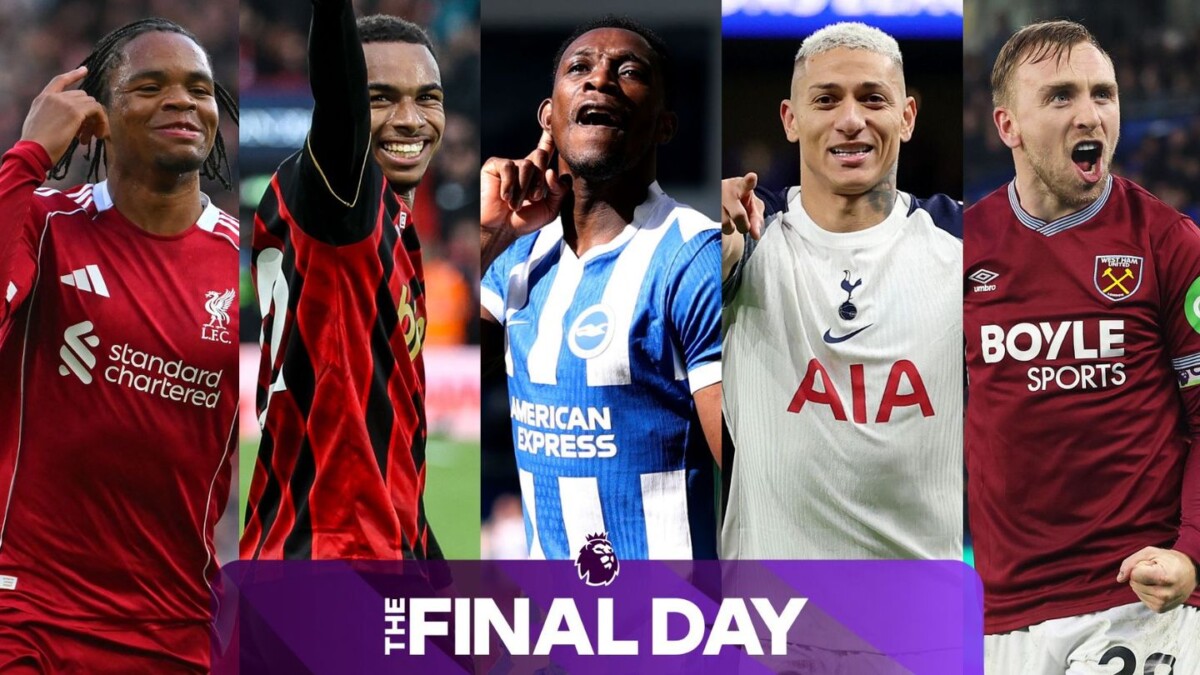 Premier League final day 2026 Europe and relegation permutations