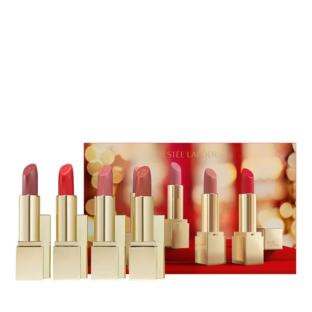 Estee Lauder Lip Concierge Pure Color collection with lipsticks and compact