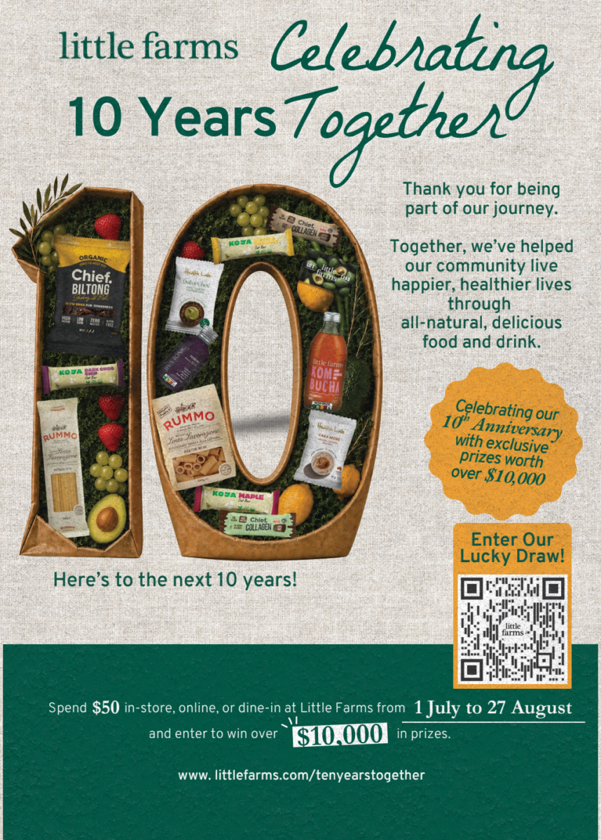 Little Farms 10th anniversary lucky draw entry - spend S$50 to win