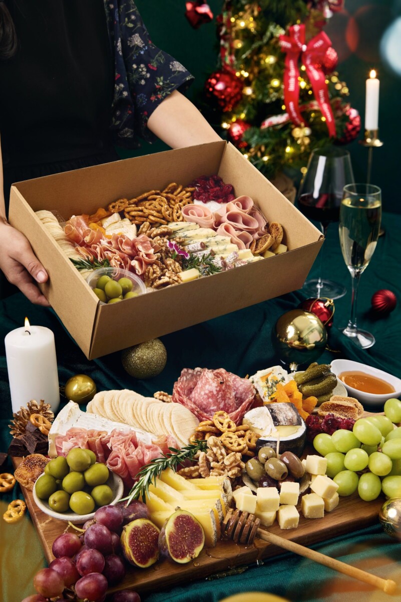 Little Farms Christmas cheese and charcuterie platter