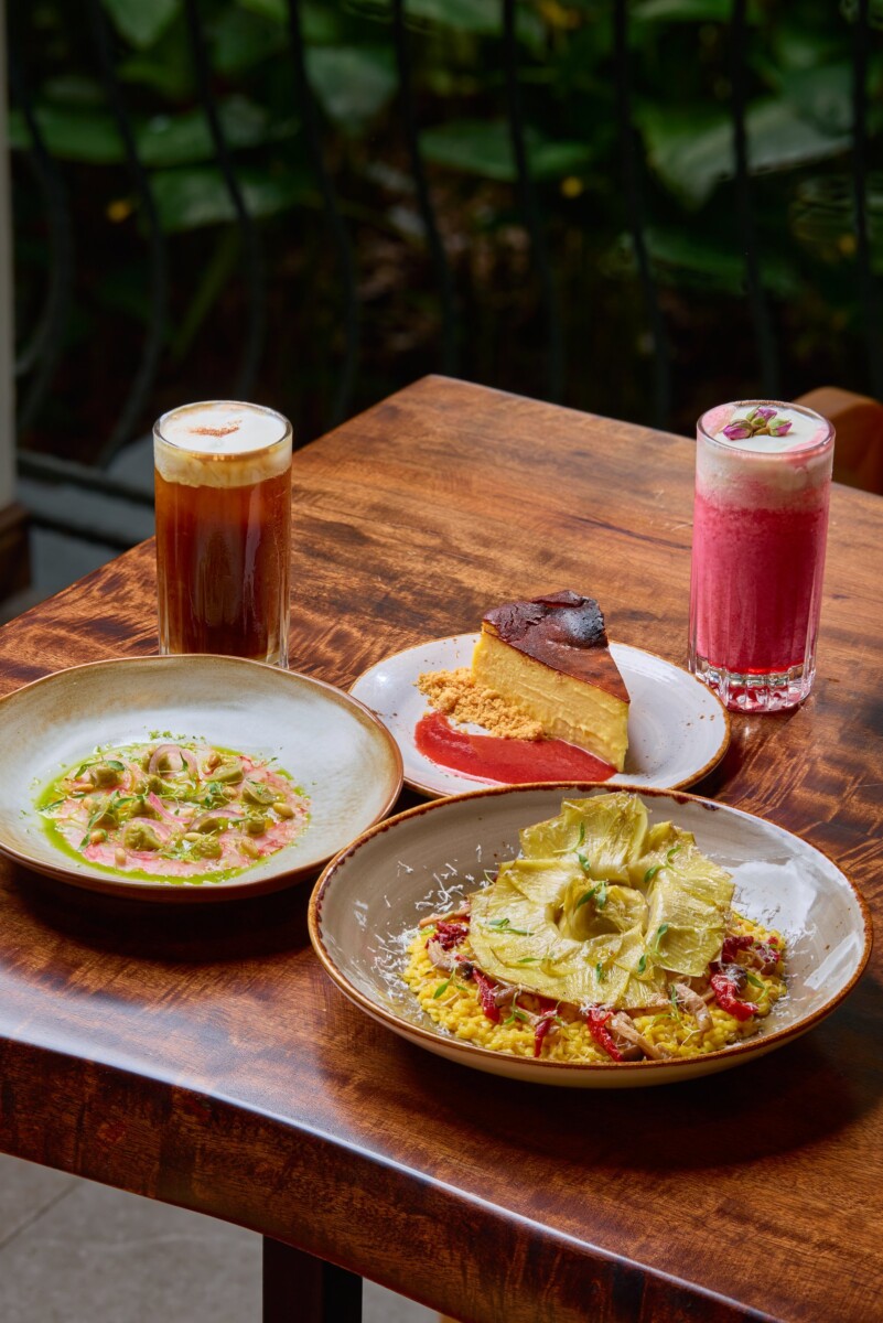 Spanish cheese and charcuterie board at Little Farms