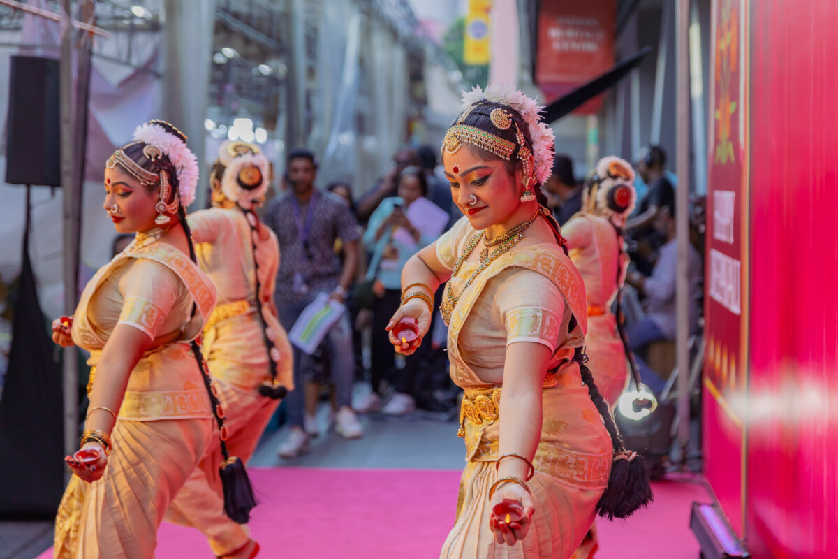 Outdoor performance at the Little India Street Festival