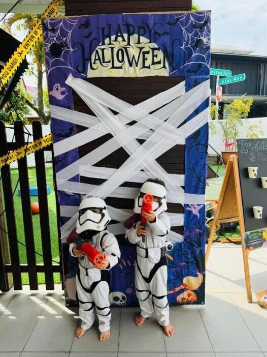 Happy Halloween photo backdrop at Little Paddington Preschool