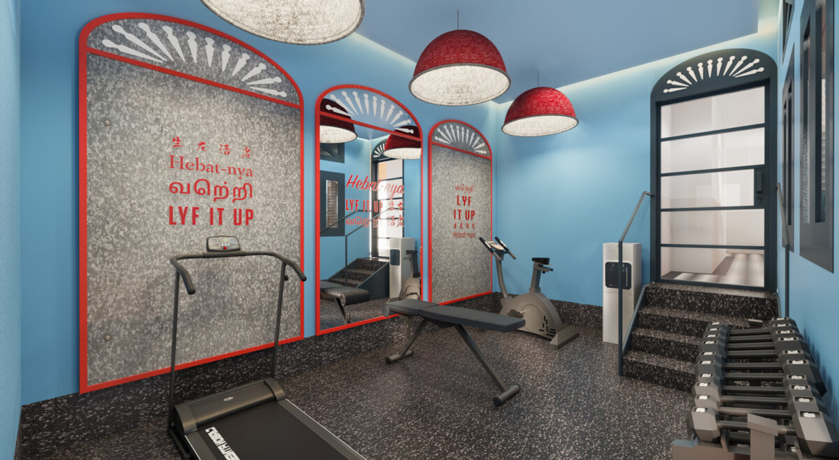 lyf Chinatown Singapore BURN gym fitness area