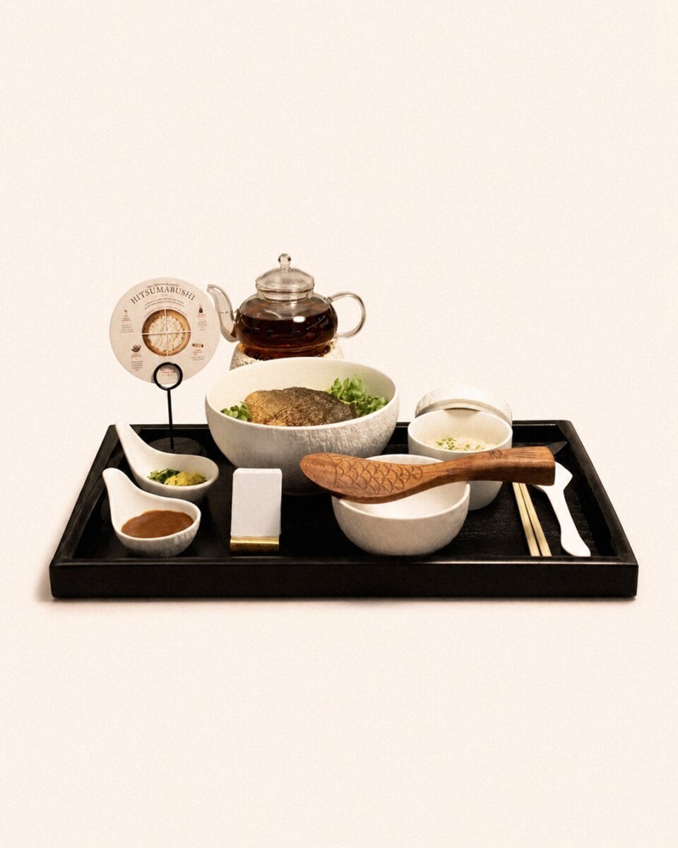 Hitsumabushi-style seabass meuniere rice set at Maison Yoshoku