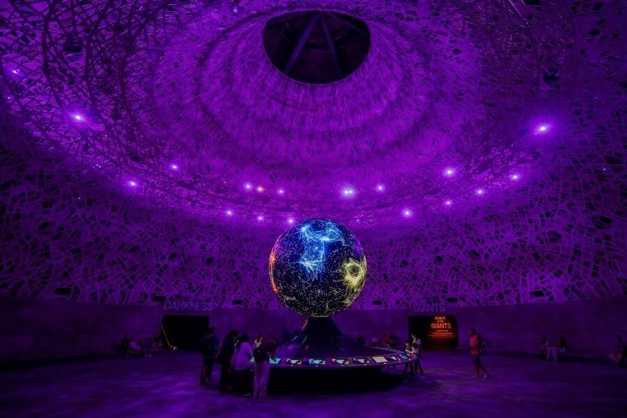 Exploria Our Interconnected World multimedia show at Mandai